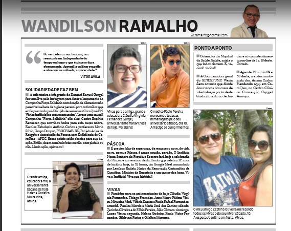 EISA  COLUNA DE WANDILSON RAMALHO -JORNAL DE FATO
