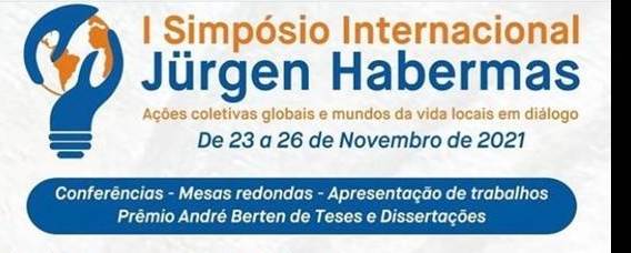 I Simpósio Internacional Jürgen Habermas em 23 a 26 de novembro