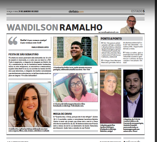 EIS A COLUNA DE WANDILSON RAMALHO-JORNAL DE FATO